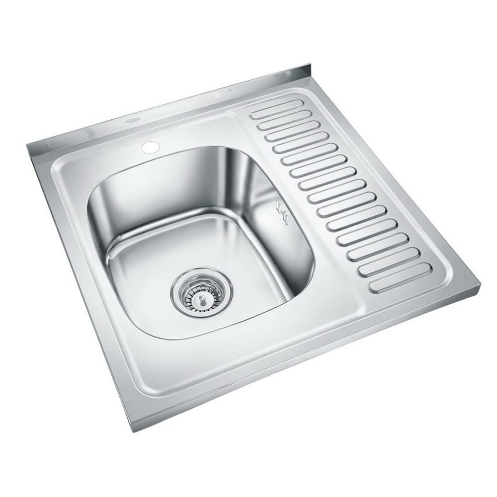 EMAR, мойка накладная 600*600мм (арт. T6060LQ) (чаша выпуска, система слива) - фото 1