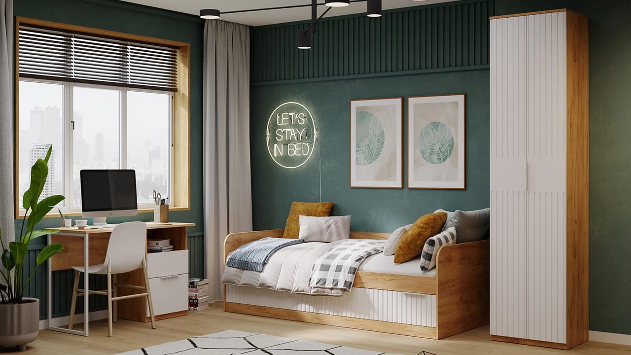 ХИЛТОН (дуб крафт золотой/белый матовый) - фото 6