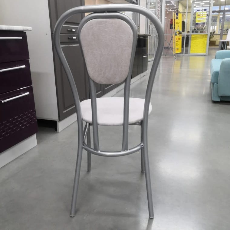 ВЕНСКИЙ-М (сиденье: ВИК 627 (светло-серый)/каркас: алюминий (светло-серый)) - фото 5