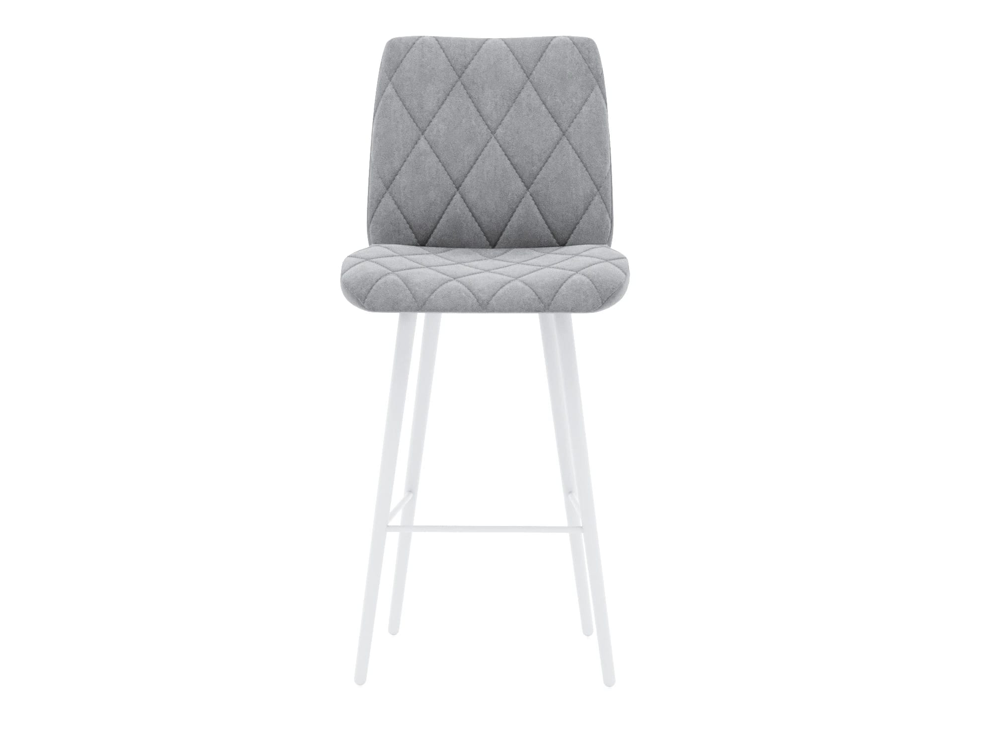 ОМЕГА (Сиденье (Текстиль велюр LEONARDO 14 (серый)/основание белый (муар)) - фото 4