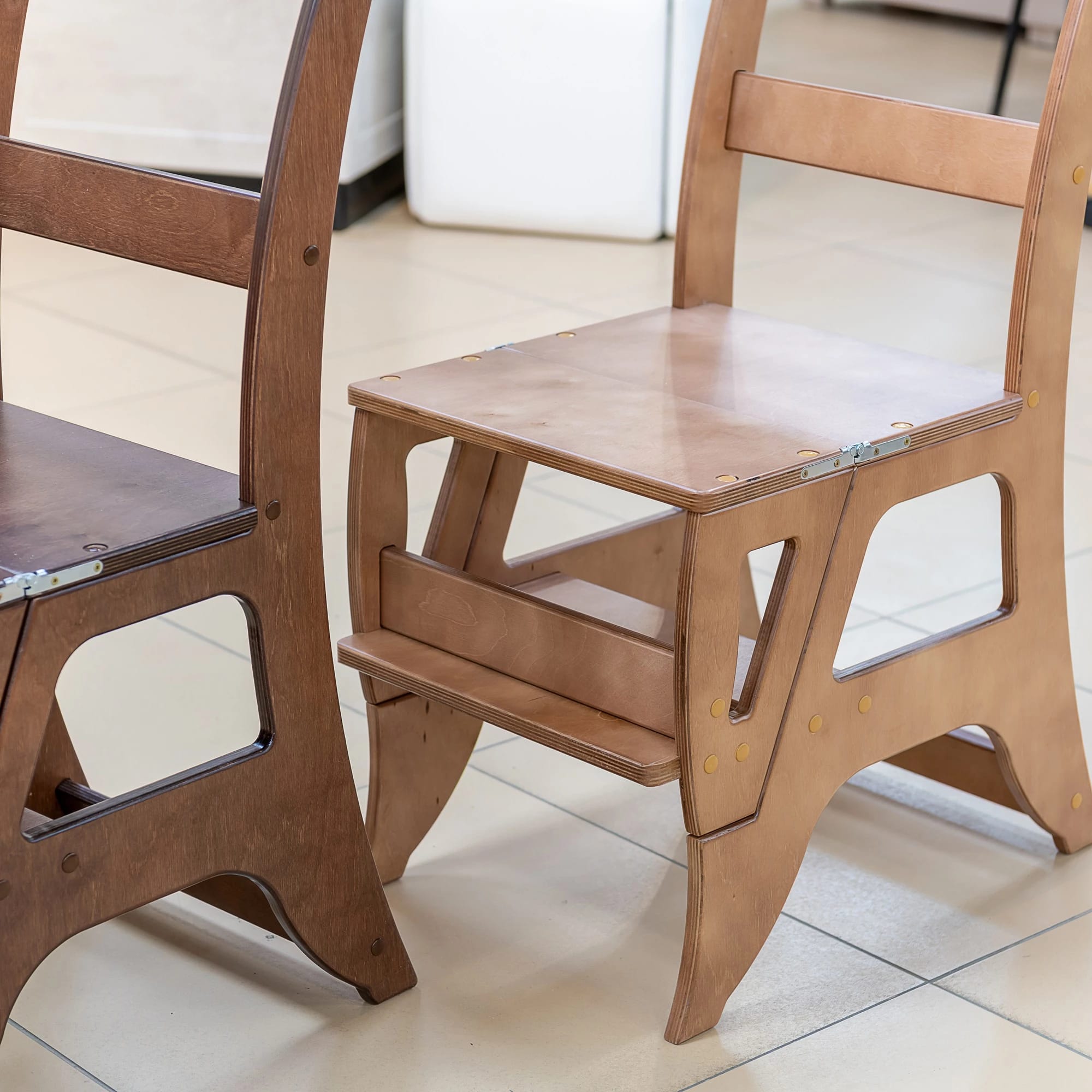 Стул-стремянка (ольха) - фото 4