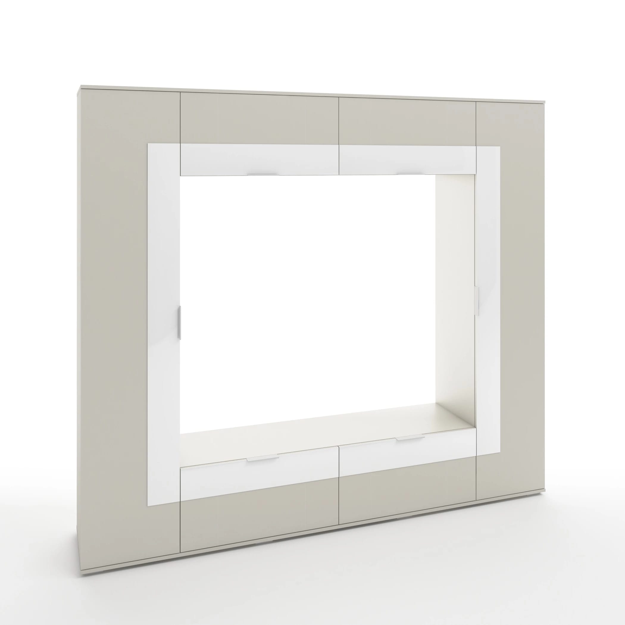 УНО (ЛДСП Фантом, стекло Белое) - фото 2