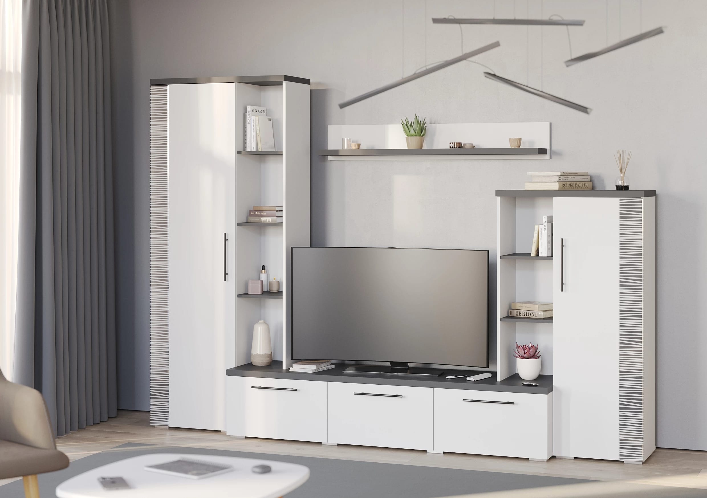 ДУБЛИН (белый/графит) - фото 5